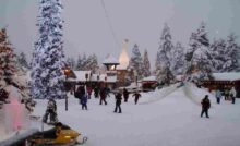 voli aerei per la città di Babbo Natale